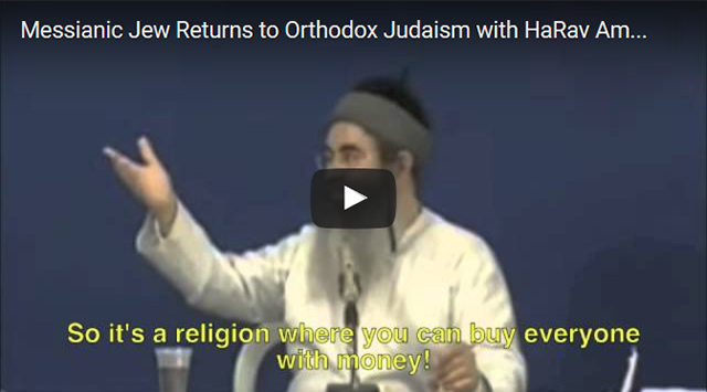 Messianic Jew Returns To Orthodoxy